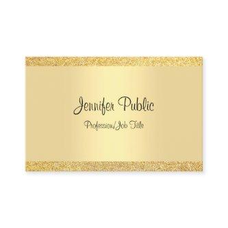 Gold Glitter Template Elegant Handwritten Script