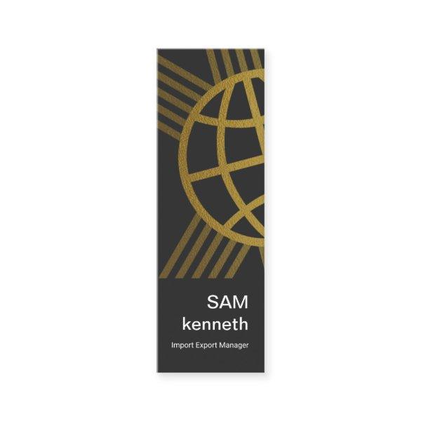 Gold Global Connection Lines Import Export Mini