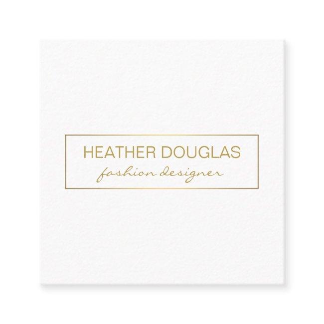 Gold Gray Foil Shine Square