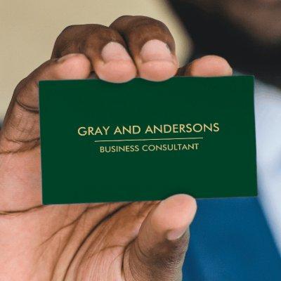 GOLD GREEN SIMPLE MINIMAL PROFESSIONAL CLEAN