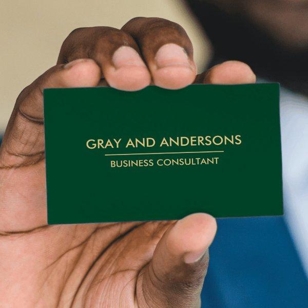 GOLD GREEN SIMPLE MINIMAL PROFESSIONAL CLEAN