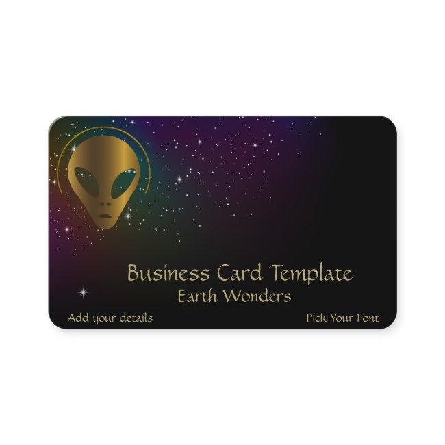 Gold Grey Alien - Logo Ancient Alien