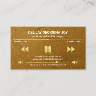Gold Grunge Video Sound Display Deejay