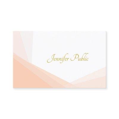 Gold Hand Script Name Professional Elegant Modern