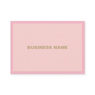 Gold Handwritten Script Pink Professional Plain