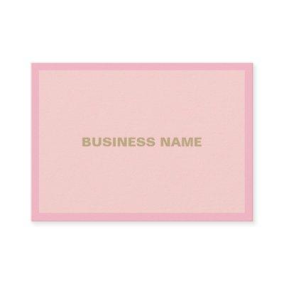 Gold Handwritten Script Pink Professional Plain