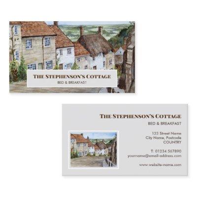 Gold Hill Shaftesbury Dorset England Watercolor