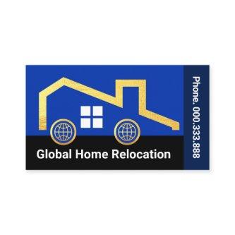 Gold Home On Global Wheels