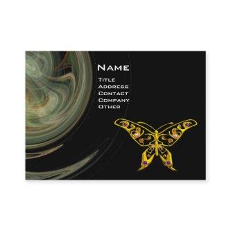 GOLD HYPER BUTTERFLY JEWEL Grey Black Fractal Wave