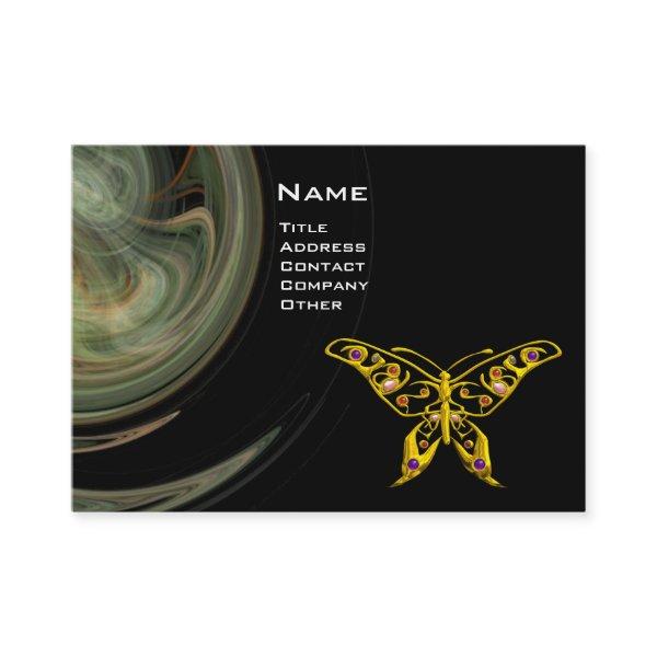GOLD HYPER BUTTERFLY JEWEL Grey Black Fractal Wave