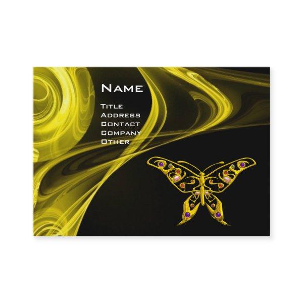 GOLD HYPER BUTTERFLY JEWEL Yellow Black Fractal