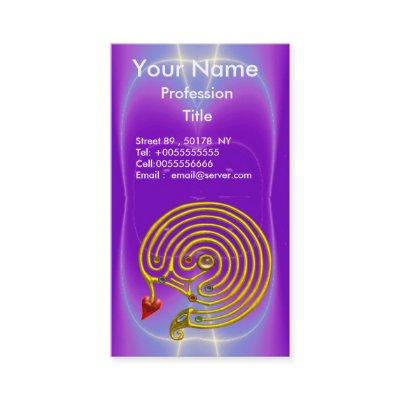 GOLD HYPER LABYRINTH / PURPLE BLUE LIGHT WAVES