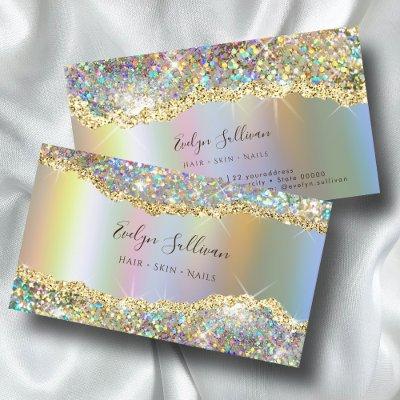 Gold iridescent foil glitter