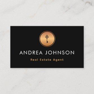Gold Key Logo Real Estate Agent Photo Qr Code