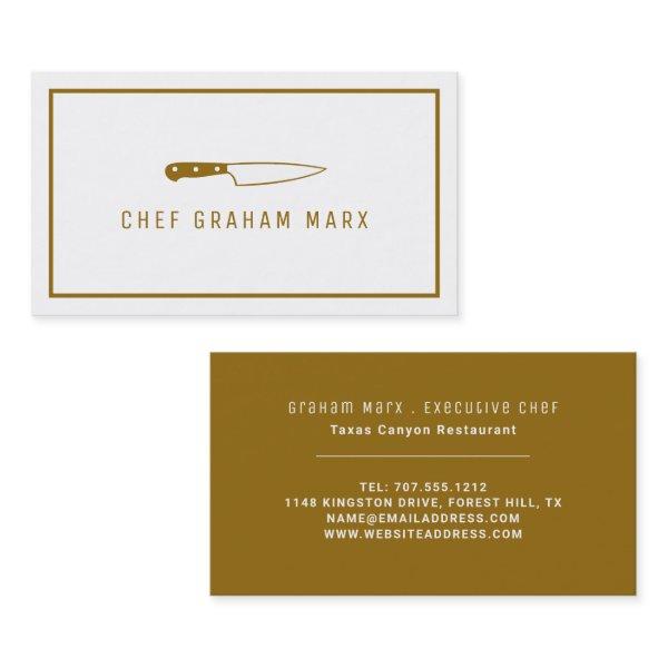 Gold Knife, Modern Gourmet, Chef, Cooking