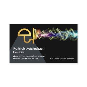 Gold Lamp Electrically Charged Colorful Lightning