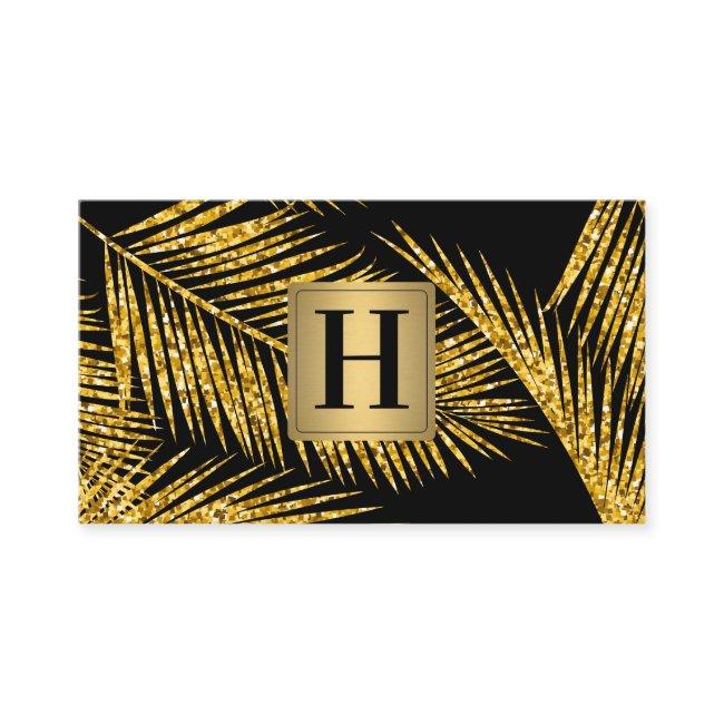 Gold Leaf Pattern Floral Elements