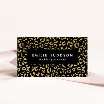Gold Leopard, Gold Glitter, Leopard Pattern