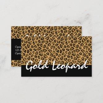 Gold Leopard Print Trendy Fur Pattern Wild Animal