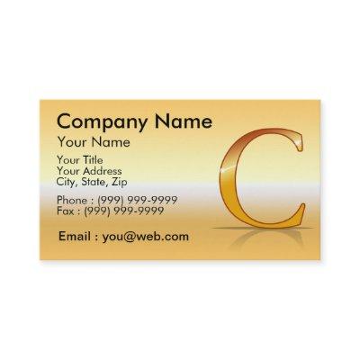 gold letter “C "