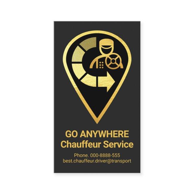 Gold Location Icon Drivers Circle