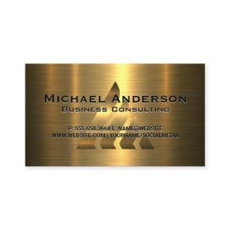 Gold Logo on Gold Metallic