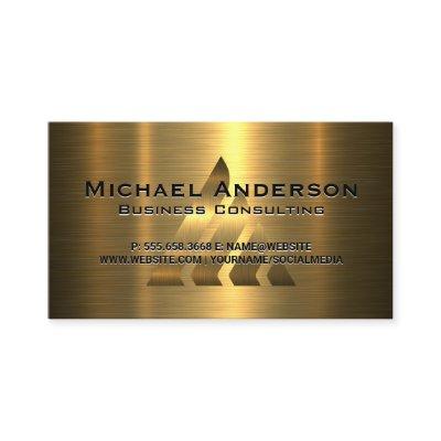 Gold Logo on Gold Metallic