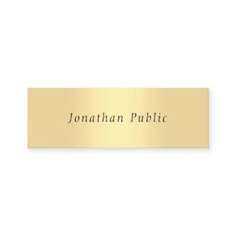 Gold Look Elegant Handwritten Simple Template Mini