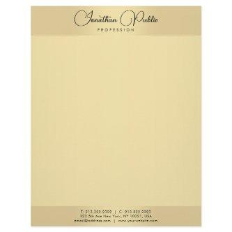 Gold Look Template Typography Modern Minimalist Letterhead