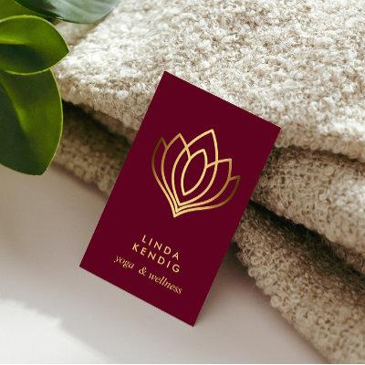 Gold Lotus flower | Ruby | wellness  massage yoga