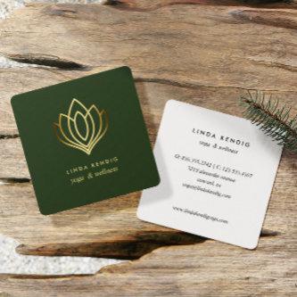 Gold lotus | Green | wellness spa massage yoga Square