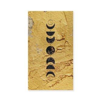 *~* Gold Lunar Cosmic Moon Phases Universe Shaman