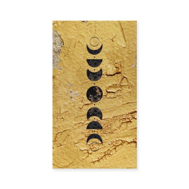 *~* Gold Lunar Cosmic Moon Phases Universe Shaman