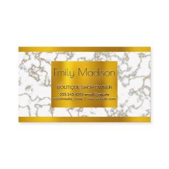 Gold Lux Metal Trim | White Marble Gold Texture