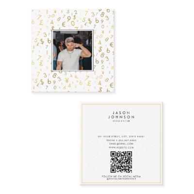 Gold Luxury Number & Currency Influencer Photo Square
