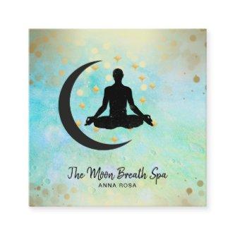 *~* Gold Man +  Moon Meditation Yoga Mindfulness Square