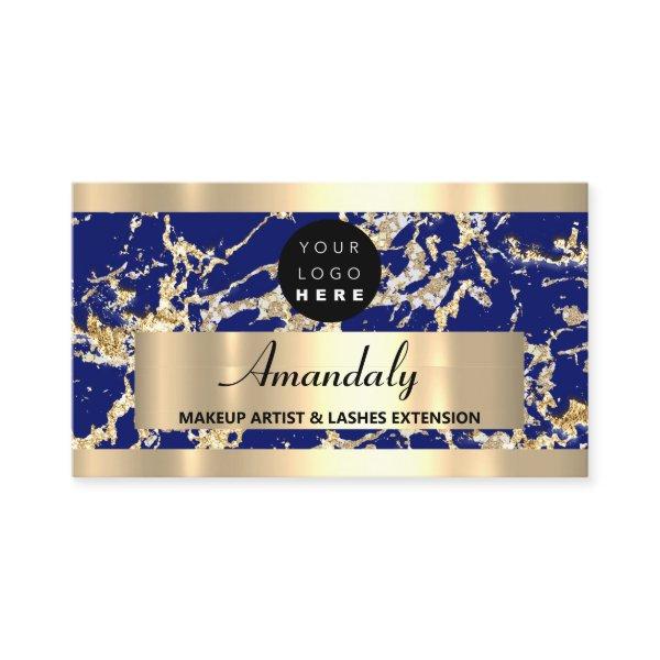 Gold  Marble Consulting Design Blue Navy