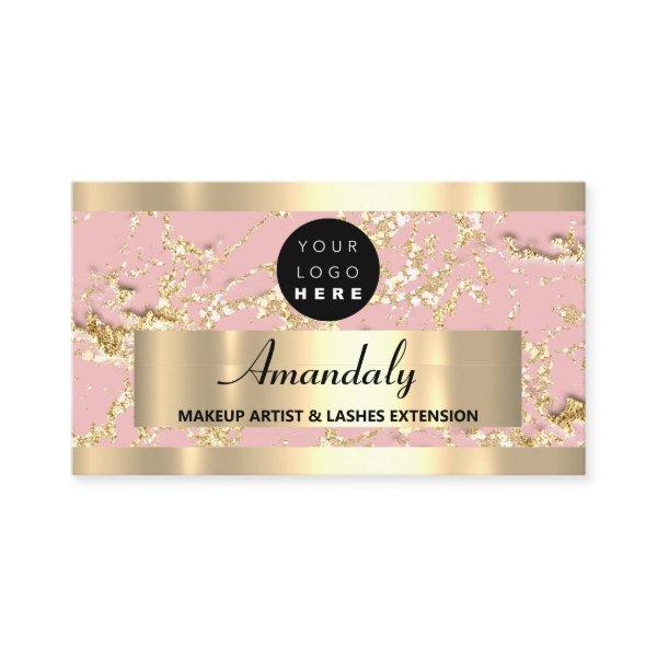 Gold  Marble Consulting Design Glitter Pink Rose