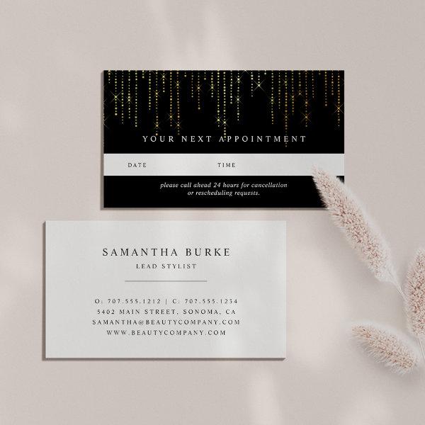 Gold Marquee Appointment Cards