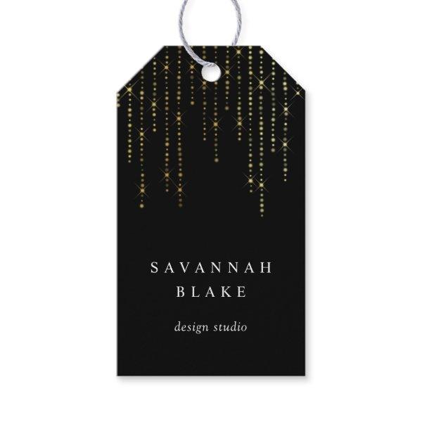 Gold Marquee Business Gift Tags