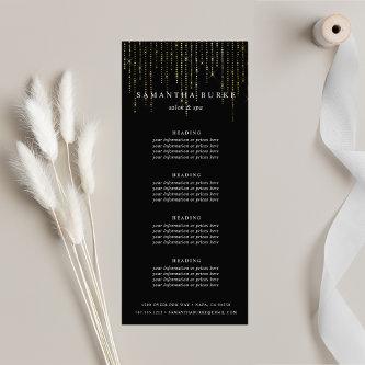 Gold Marquee | Pricing or Services Rack Card