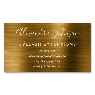 Gold Metallic Foil Eyelash Extensions Beauty  Magnet