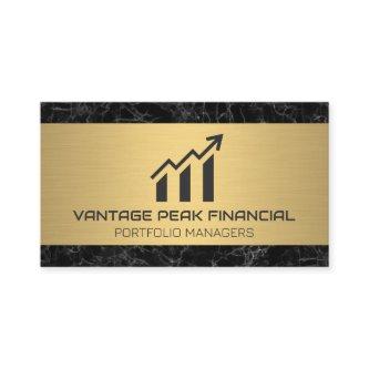 Gold Metallic | Marble | Financial Chart