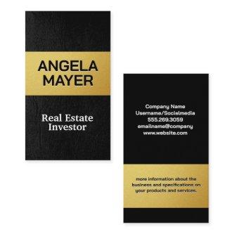 Gold Metallic | Sleek Leather