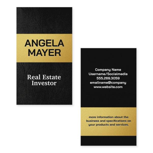 Gold Metallic | Sleek Leather