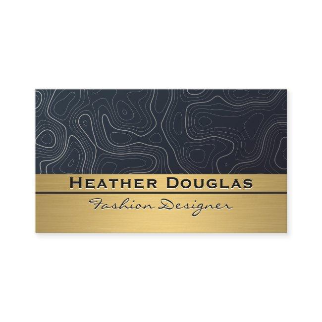 Gold Metallic | Topographic Contours