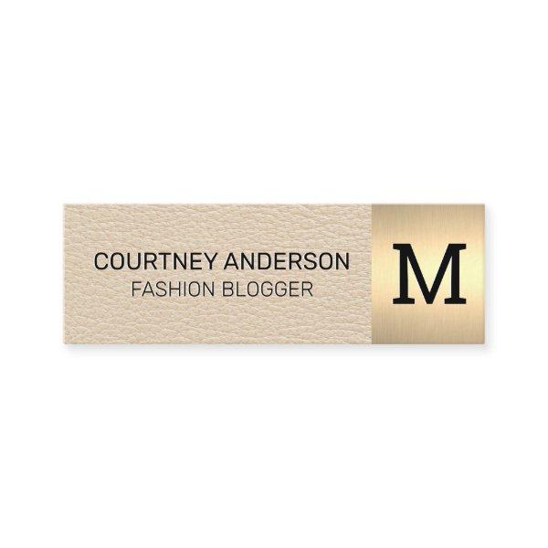 Gold Metallic Trim | Luxury Leather | Monogram Mini