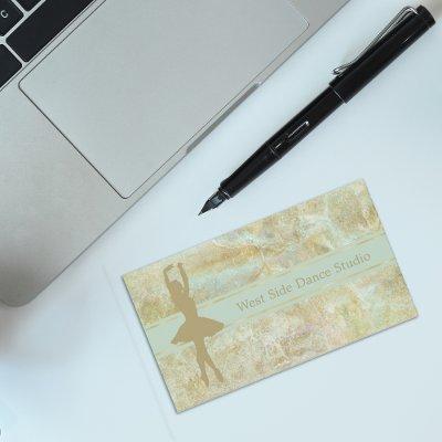 Gold Mint Abstract Ballet