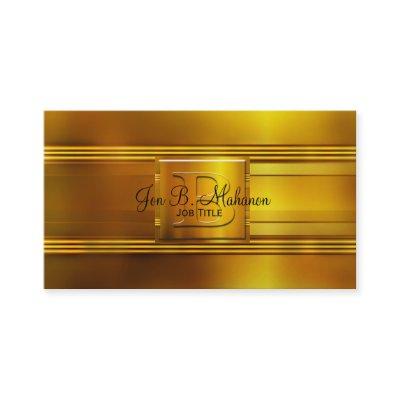 Gold Monogram B