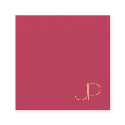Gold Monogram Creative Design Template Modern Square